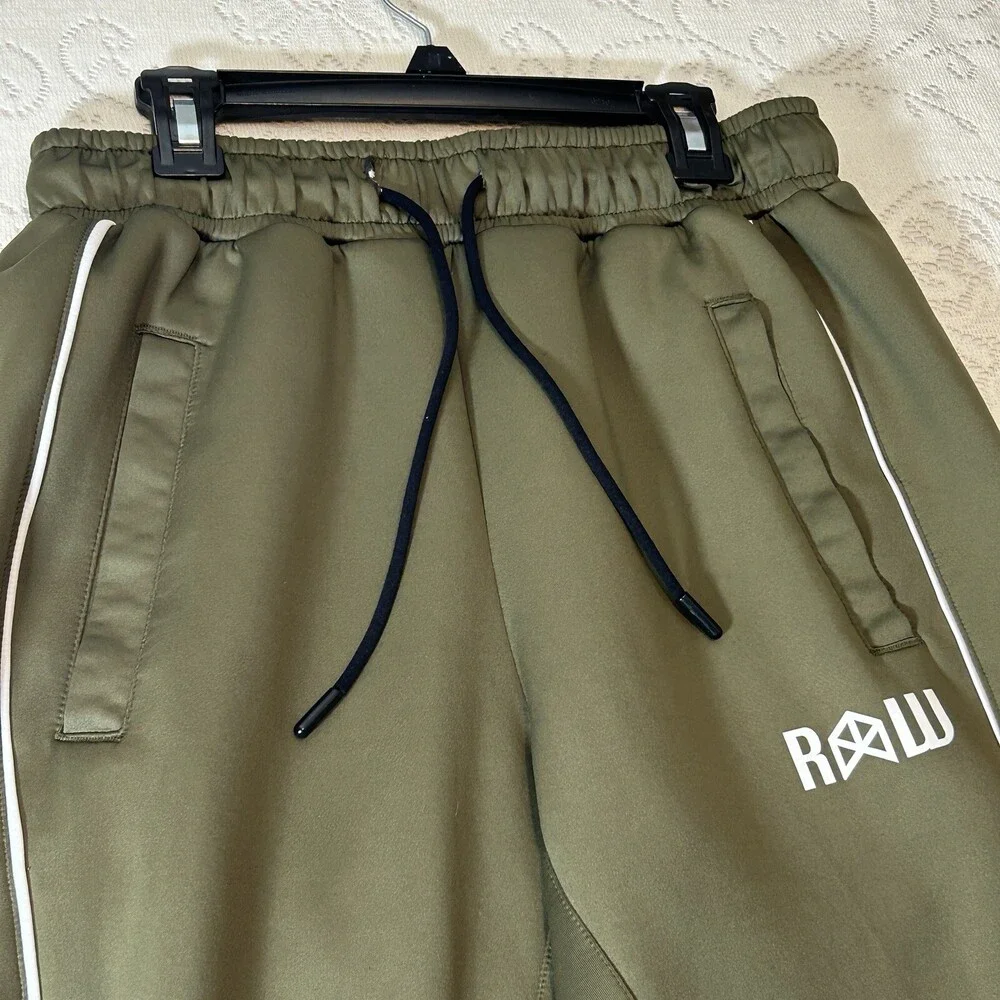 Raw Gear Sweatpants Mens S Green Bradley Martyn Performance Stretch Gym Jogger